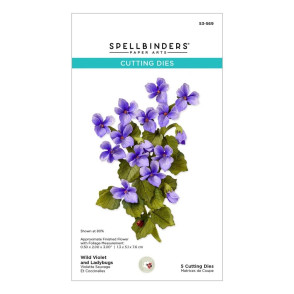 Rezalna šablona, The Poet's Garden, Wild Violet and Ladybugs