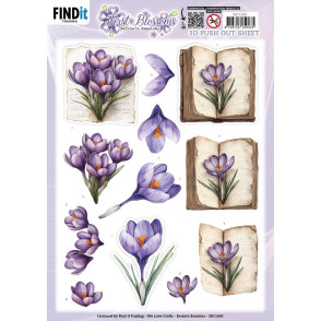 Papir, 3D Pushout Sheet, First Blossoms, Blooming Tales
