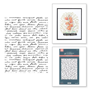 Šablona, BetterPress Plate, Wildflowers, Script Tekst