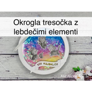 Okrogla tresočka z lebdečimi elementi