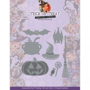 Rezalna šablona, Trick or Treat, Happy Halloween