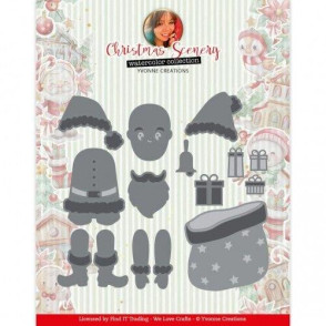 Rezalna šablona, Christmas Scenery, Santa Claus