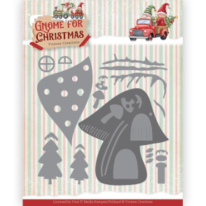 Rezalna šablona, Gnome for Christmas, Christmas Gnome Home