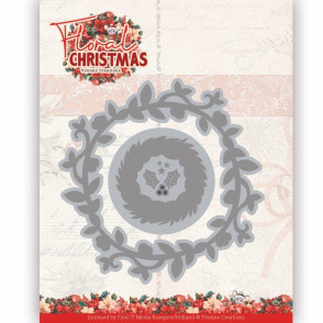 Rezalna šablona, Floral Christmas, Floral Wreath