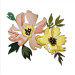 Rezalna šablona, Brushstroke Flowers